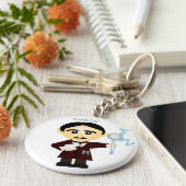 テスラ キーホルダー (側面)