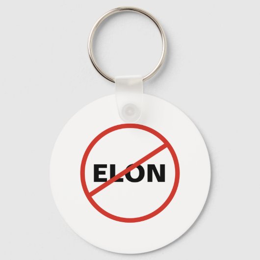 テスラ – シンプルアンチELON キーホルダー (正面)