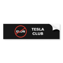 テスラ – シンプルアンチELON TESLA CLUB – ブラック