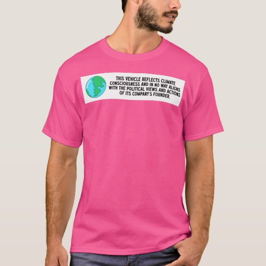 テスラ バンパー Tシャツ (正面)