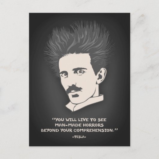 テスラ – ホラー ポストカード (正面)