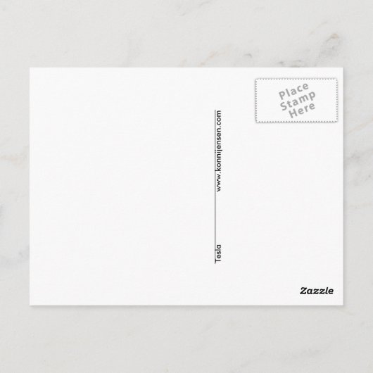 テスラ ポストカード (裏面)