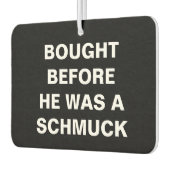 テスラ – 彼買がシュムックだった前に – 黒 カーエアーフレッシュナー (左)