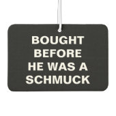 テスラ – 彼買がシュムックだった前に – 黒 カーエアーフレッシュナー (正面)