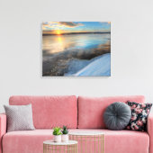 テスリン湖ゆくん降り注ぎ キャンバスプリント (インサイチュ (リビング))