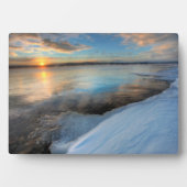 テスリン湖ゆくん降り注ぎ フォトプラーク (正面)