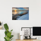 テスリン湖ゆくん降り注ぎ ポスター (ホームオフィス)