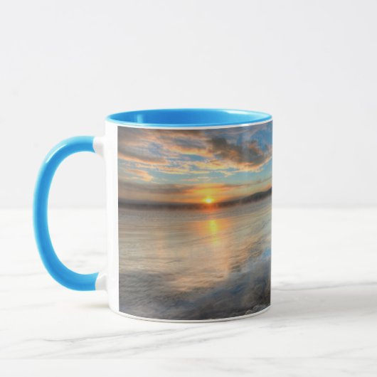 テスリン湖ゆくん降り注ぎ マグカップ (左)