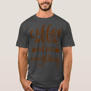テスヴーen train de prparer du caf pour moi le caf tシャツ