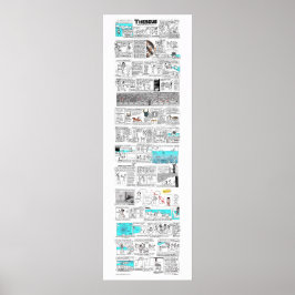 テセウスとミノタウロス – greekmythcomix strip ポスター