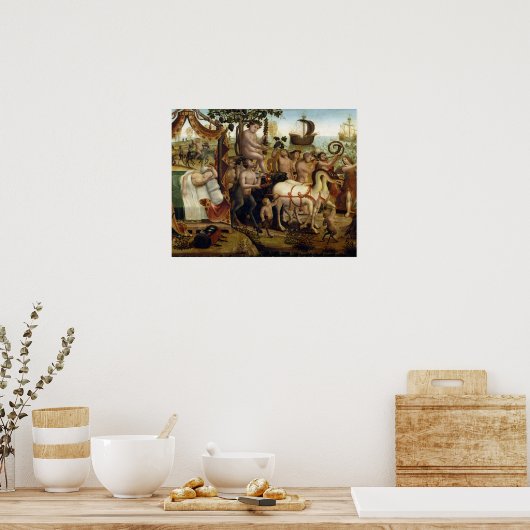 テセウスの物語からナクソスのアリアドネ(油o ポスター (キッチン)