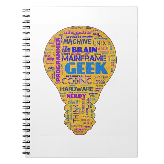 テックおもしろいユーモアギーク- Coders Gift ノートブック (正面)