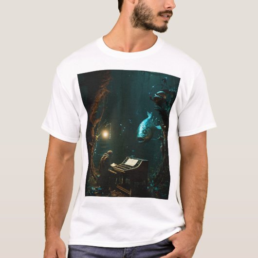 「テックインスパイアTシャツ:未来のデザイン Tシャツ (正面)