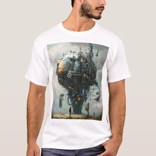 「テックインスパイアTシャツ：未来のデザイン Tシャツ (正面)