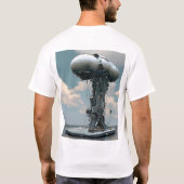 「テックインスパイアTシャツ:未来的デザイン Tシャツ (裏面)