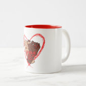 テックコーヒーマグで最高のブラック ツートーンマグカップ (正面右)