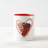 テックコーヒーマグで最高のブラック ツートーンマグカップ (中央)