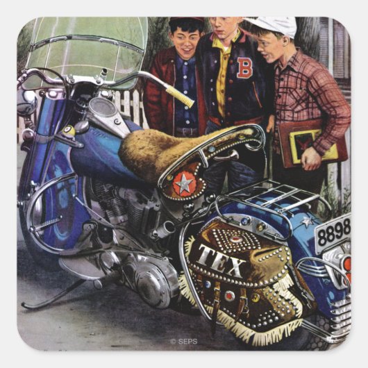 テックスのバイク スクエアシール (正面)