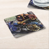 テックスのバイク スクエアペーパーコースター (アングル)