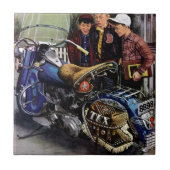 テックスのバイク タイル (正面)