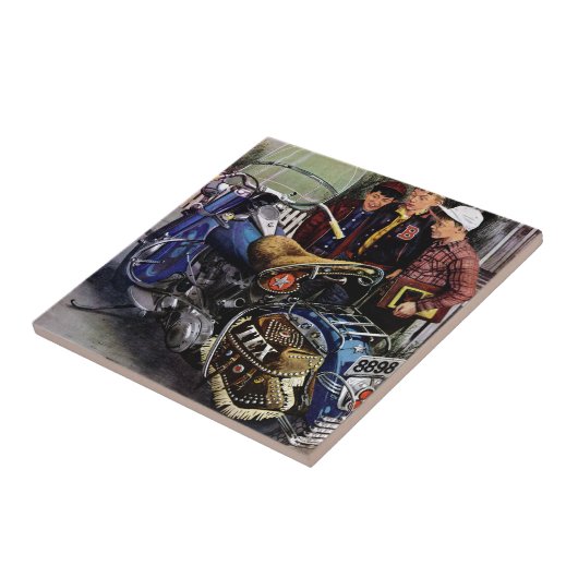 テックスのバイク タイル (側面)