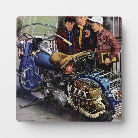 テックスのバイク フォトプラーク (正面)