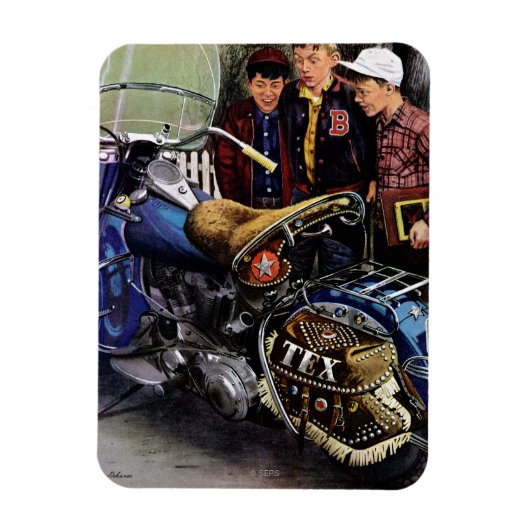 テックスのバイク マグネット (縦)