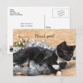 テックスードキッテン ティンセルとライト サンキュー ポストカード (正面/裏面)