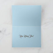 テックスードキャットがサッカーをプレイする かわいい黒猫 カード (内部)