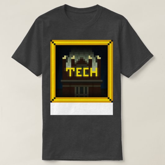 テックタワー縁ど金ゴールドTシャツ Tシャツ (デザイン正面)