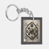 「テックモダンマーベル」 キーホルダー (正面左)