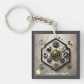 「テックモダンマーベル」 キーホルダー (正面)