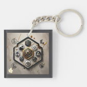 「テックモダンマーベル」 キーホルダー (裏面)