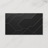 テックモダンメタリインスパイアックデザイン 名刺 (裏面)