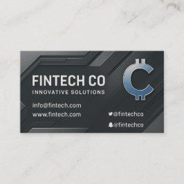 テックモダンメタリインスパイアックデザイン 名刺