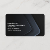 テックモダンロゴ | 企業のお洒落 名刺 (裏面)