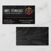 テックモダンロゴ |回路基板の背景 名刺 (正面/裏面)
