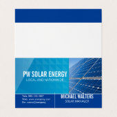 テック太陽のハウスパワーロゴ |エネルギー 名刺 (外部フラット)