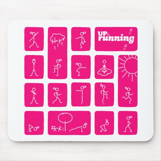 テッサの有名な棒の姿 マウスパッド (正面)