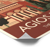 テッサロニキアギオスパヴロストラベルアートヴィンテージ ポスター (角)