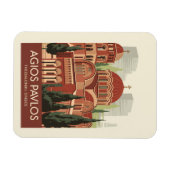 テッサロニキアギオスパヴロストラベルアートヴィンテージ マグネット (横)