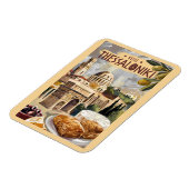 テッサロニキギリシャパインタリートラベルアートヴィンテージ マグネット (左側)