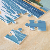 テッサロニキギリシャ旅行アートヴィンテージ ジグソーパズル (側面)