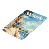 テッサロニキギリシャ旅行アートヴィンテージ マグネット (左側)