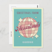 テッサロニキギリシャ旅行レトロヴィンテージはがき ポストカード (正面/裏面)