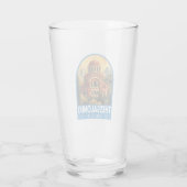 テッサロニキギリシャAgiosパブロストラベルアートレトロ タンブラーグラス (裏面)