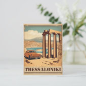 テッサロニキ市、ギリシャ産土産 ポストカード (スタンド正面)