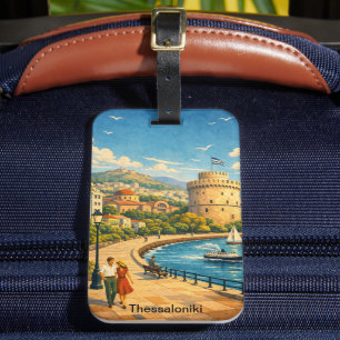 テッサロニキ ギリシャ ヴィンテージ トラベル ラゲッジタグ
