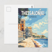 テッサロニキ ギリシャ 旅行 アート ヴィンテージ ポストカード (正面/裏面)