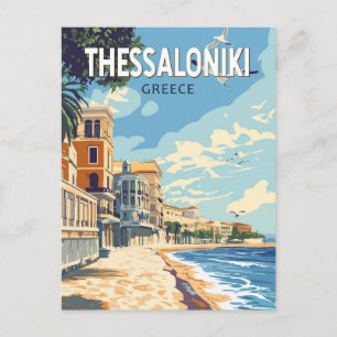 テッサロニキ ギリシャ 旅行 アート ヴィンテージ ポストカード